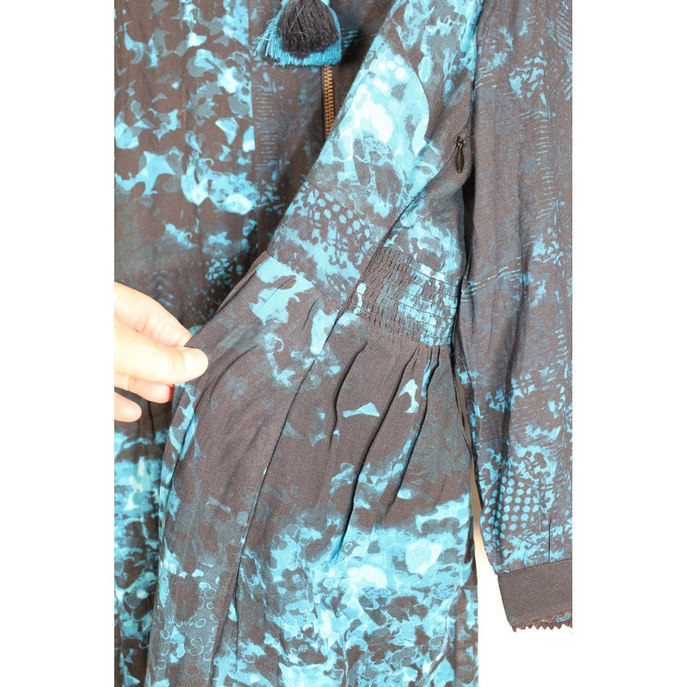 Soft Surroundings NWOT Spectral 3/4 Sleeve Crepe Midi Dress SZ XL - Picture 6 of 9